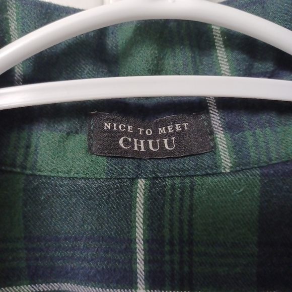 Chuu plaid button down shirt top - Picture 4 of 6